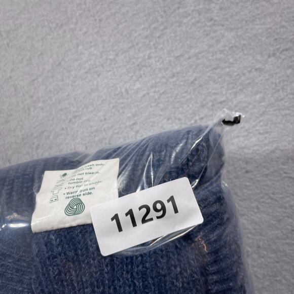 Knit Works Vest Men M Blue Pure New Wool Full Zip Sleeveless Made in New Zealand - Picture 7 of 7